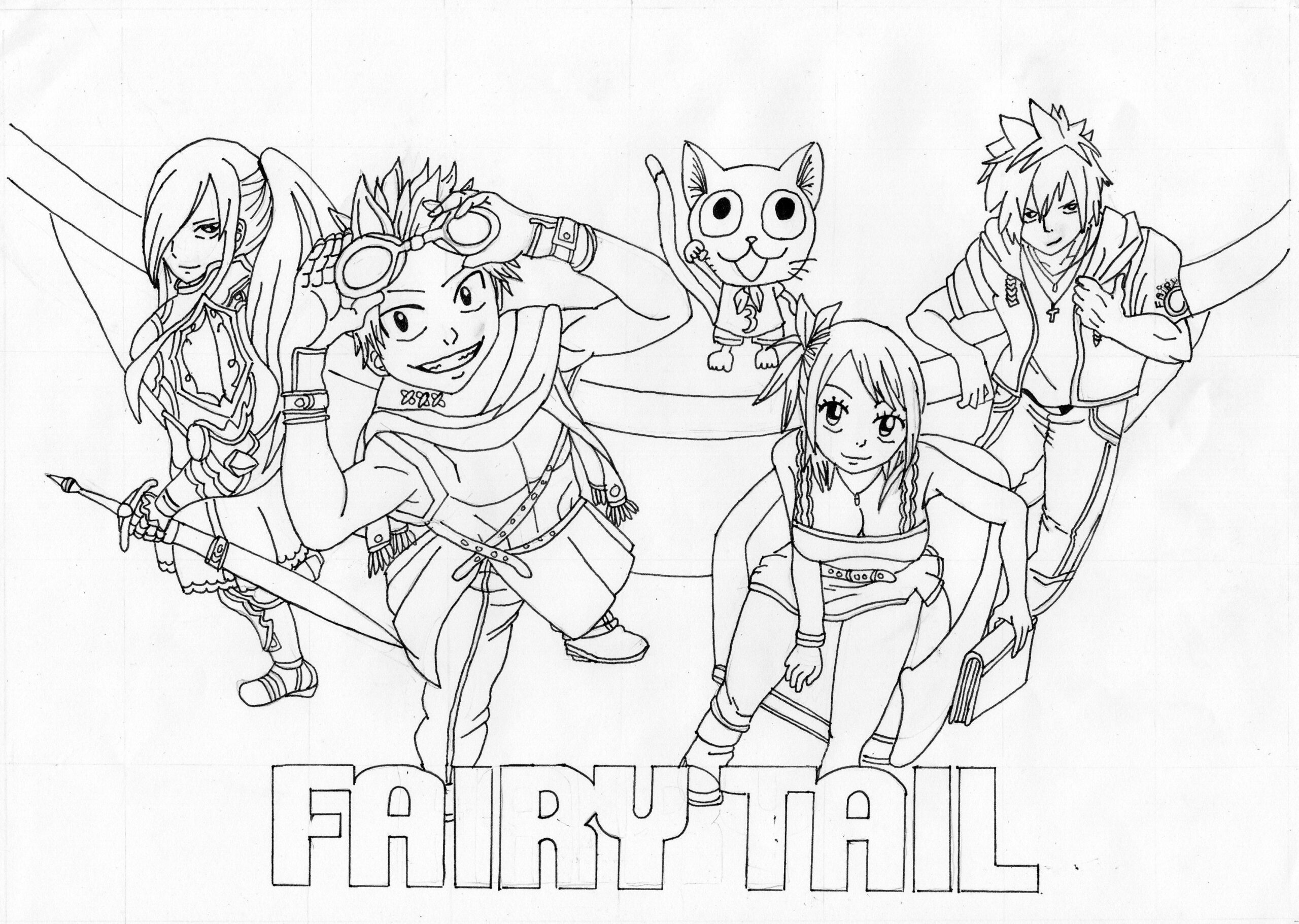 44 dessin a imprimer fairy tail images