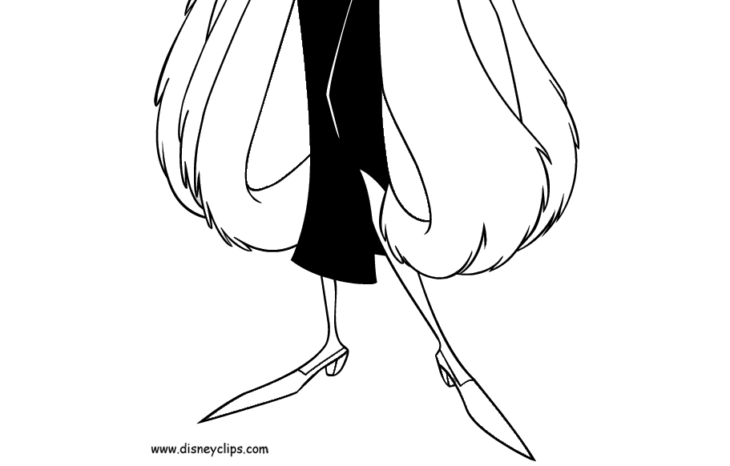 cruella deville coloring pages