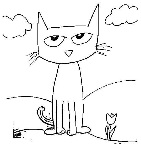 coloring pages pete the cat