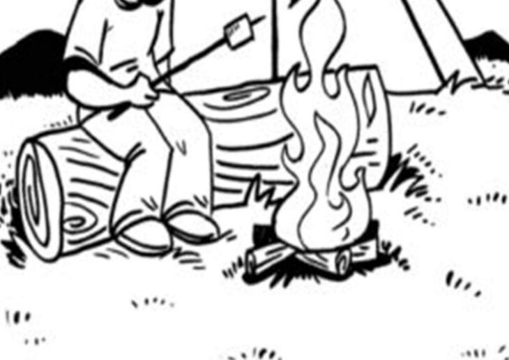 Easy Camping Coloring Pages 30+ Beautiful Images Free Camping Coloring Pages : Pin On Teachers Pay