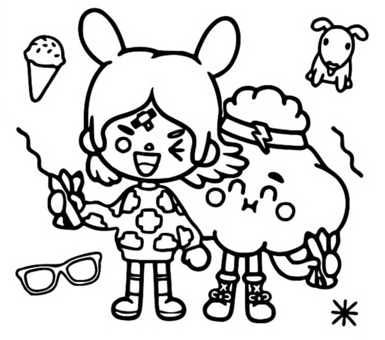 toca boca coloring pages printable