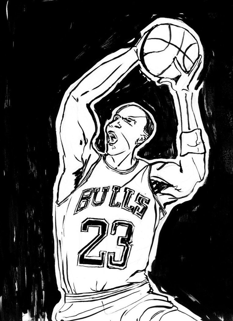 free printable michael jordan coloring pages