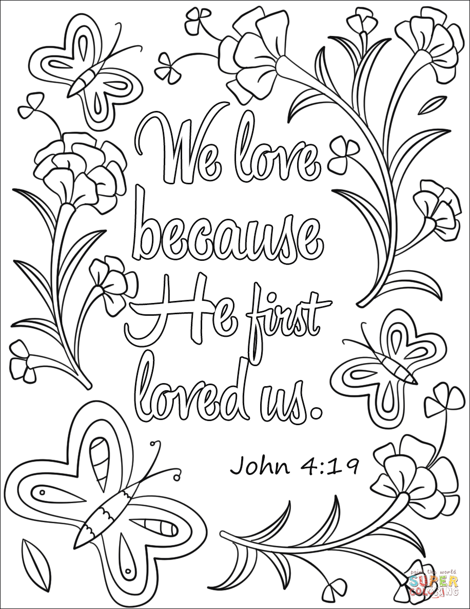 bible coloring pages about love