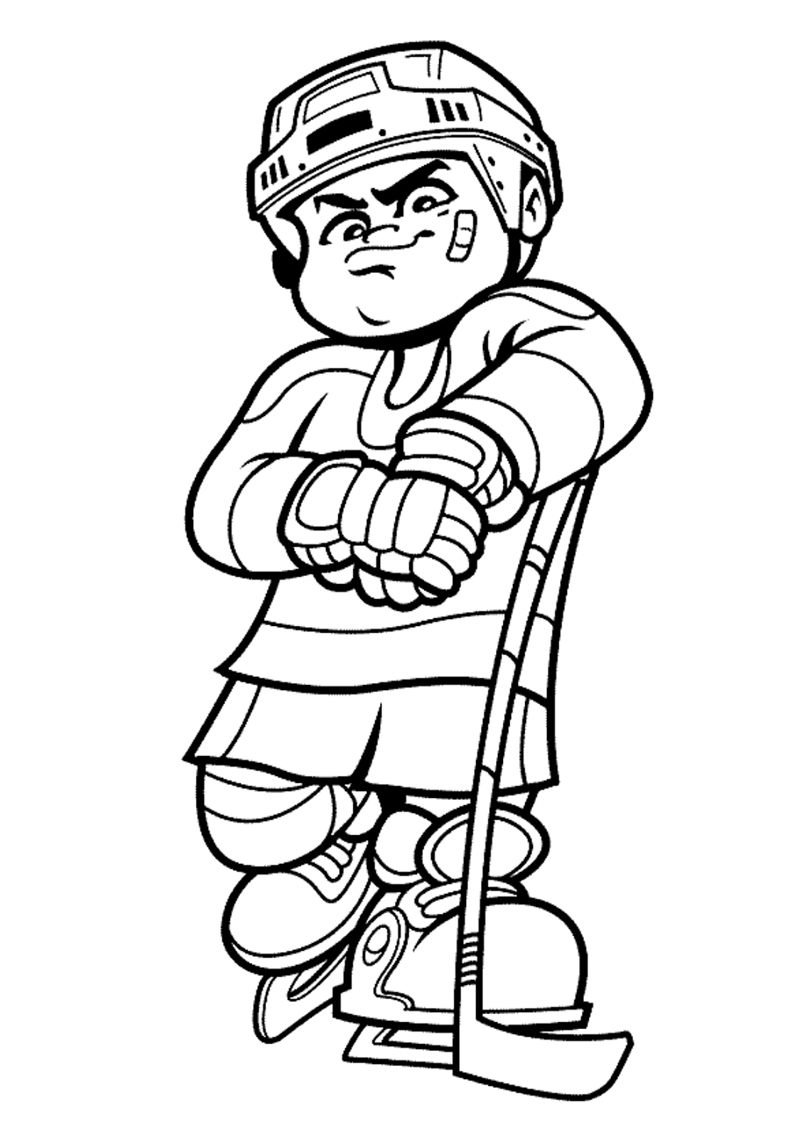 hockey coloring pages