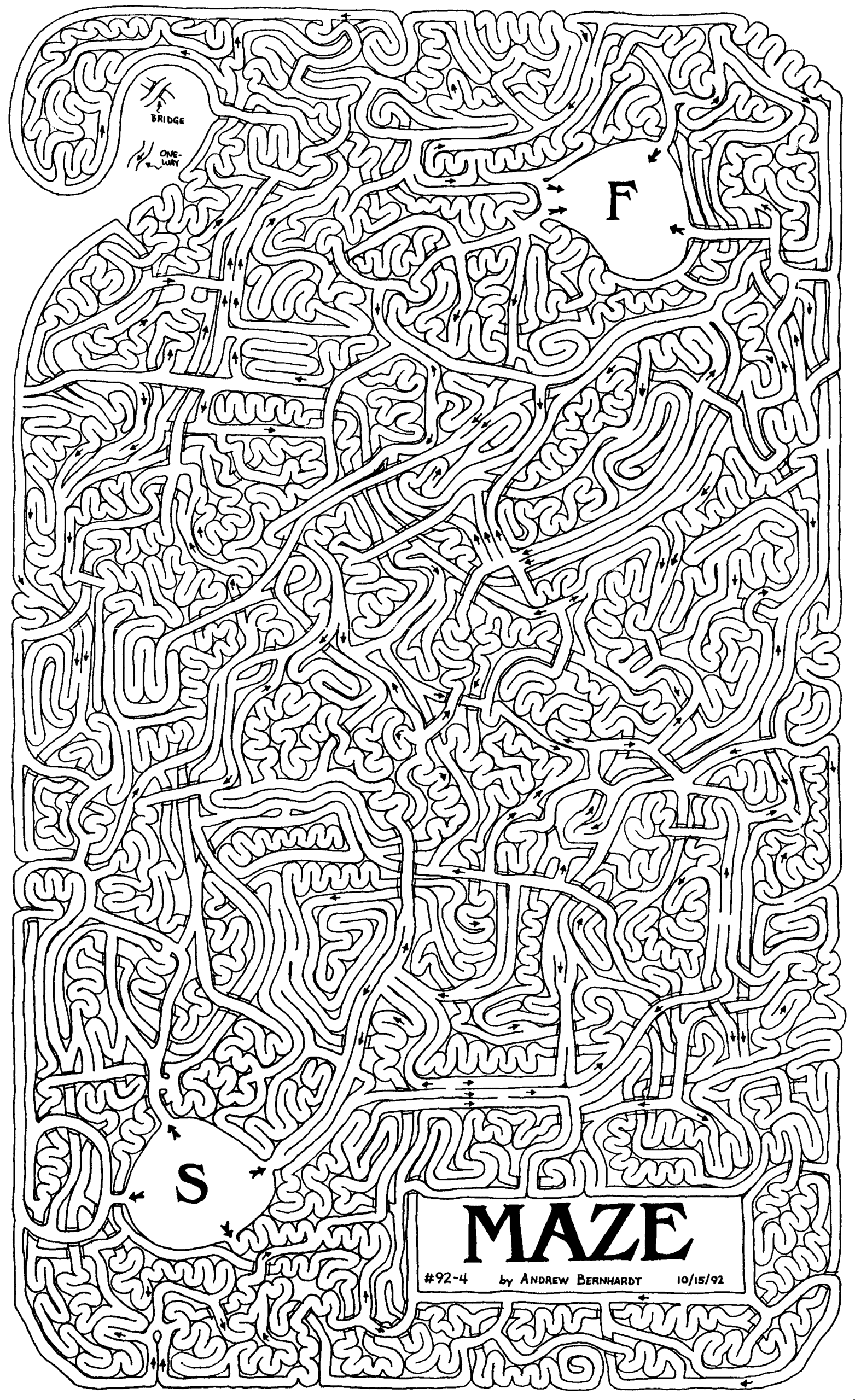 maze coloring pages