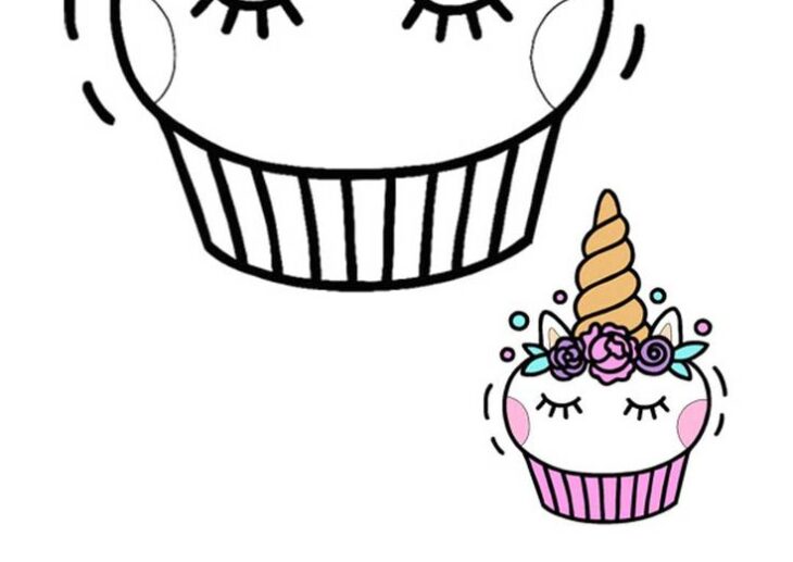 Unicorn Cake Coloring Pages Unicorn Cake Coloring Pages For Kids