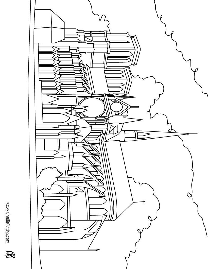 notre dame coloring pages