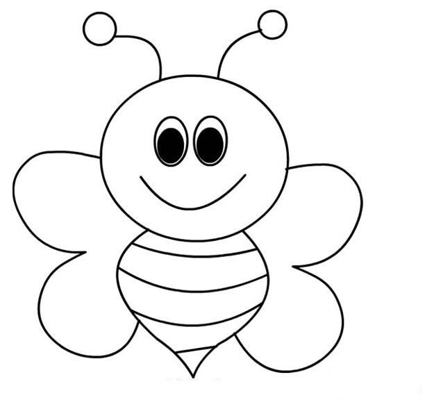 preschool bee coloring pages