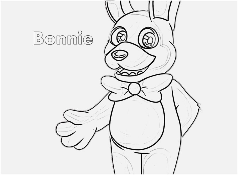 bonnie coloring page