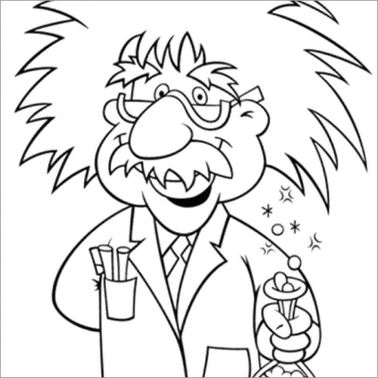 albert einstein coloring page