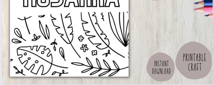 Hosanna Coloring Page Hosanna Coloring Sheet #color #coloring #coloringsheet #printable #kids