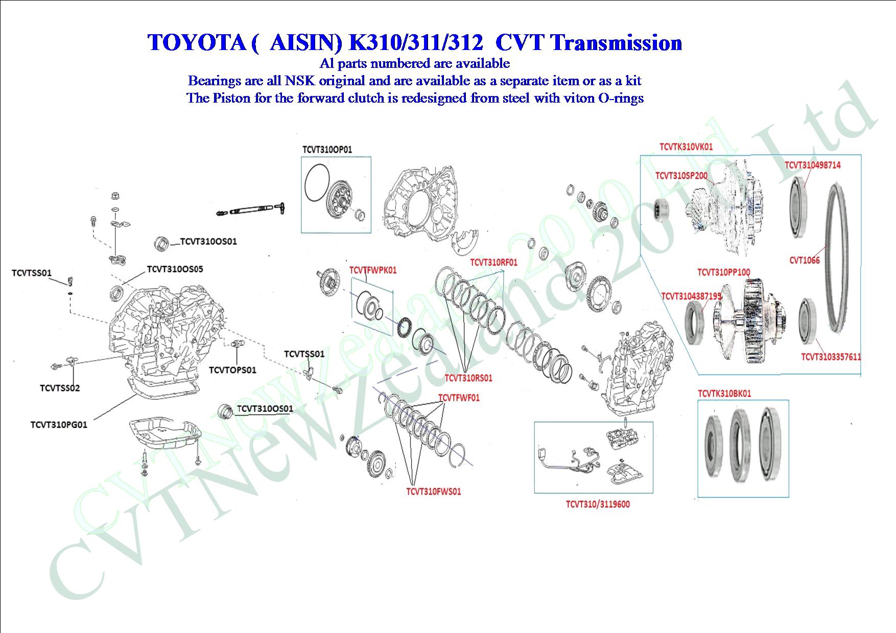 view toyota k310 cvt transmission repair manual background