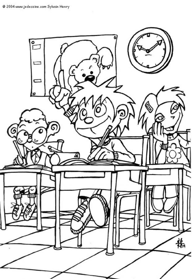 classroom rules coloring pages