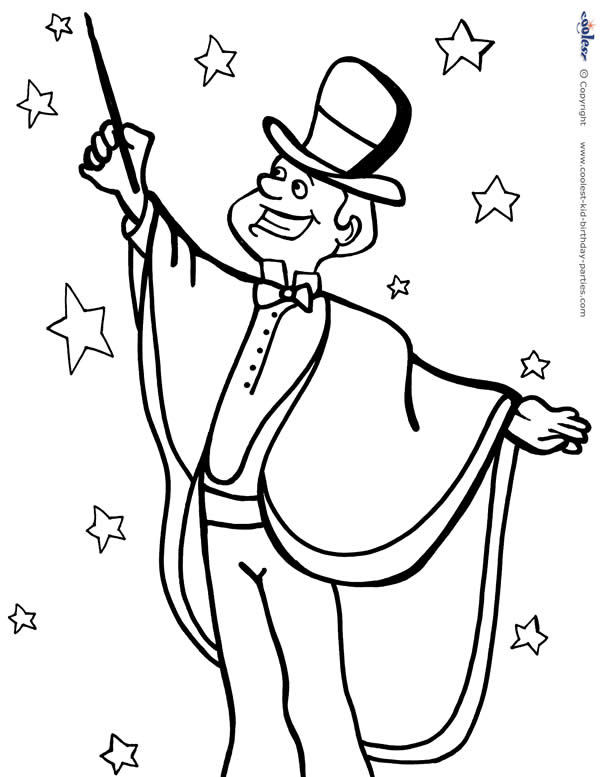 magic coloring pages printables