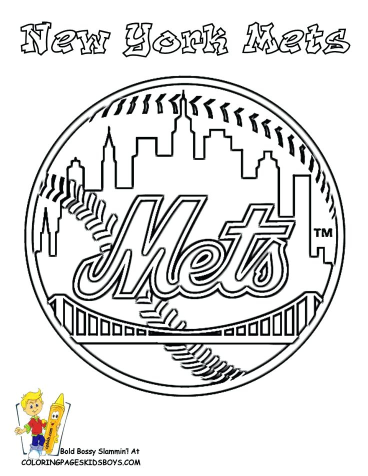 mlb coloring page