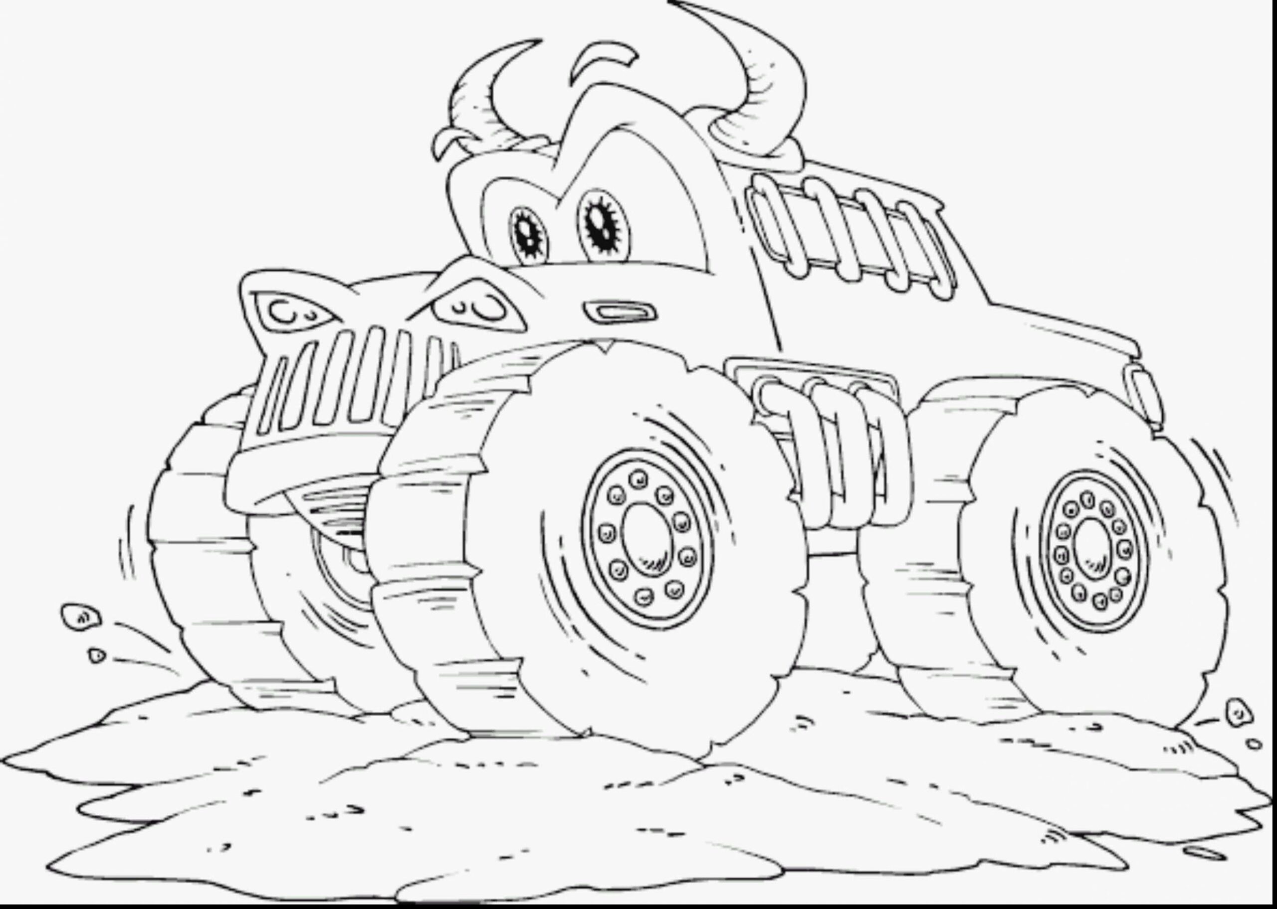 max d monster truck coloring page