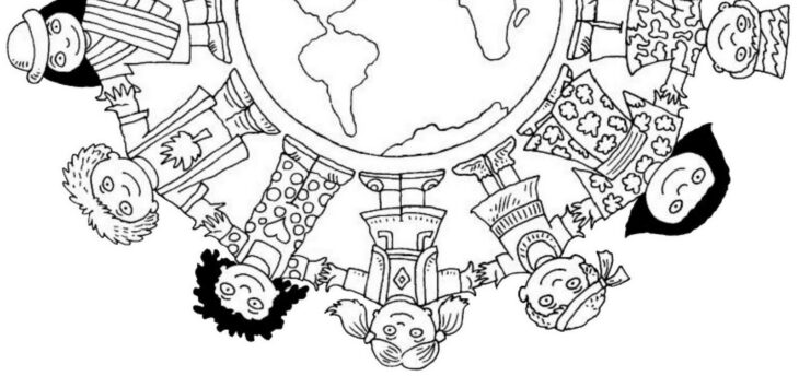 Multicultural Coloring Pages Multicultural Kids Coloring Pages