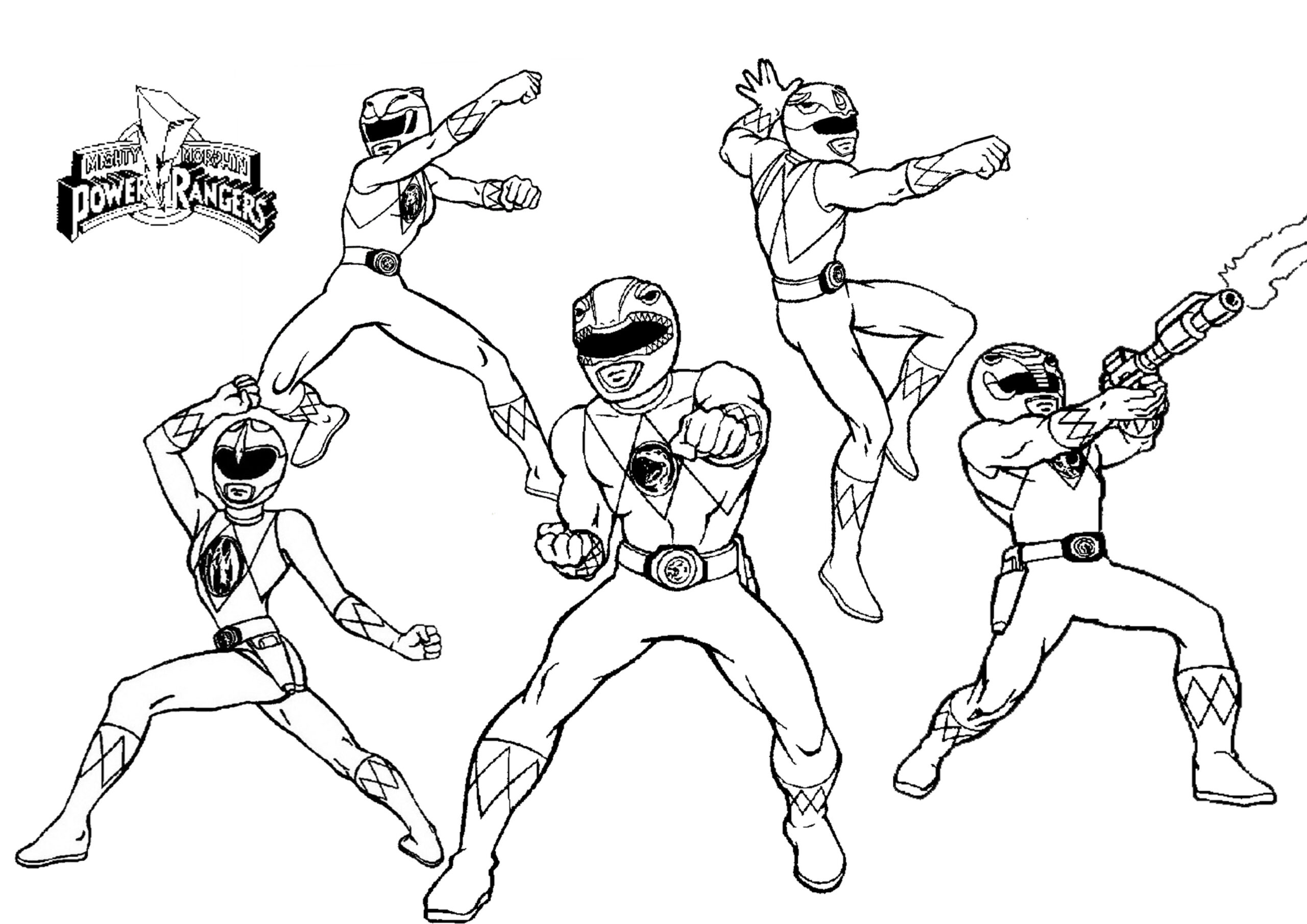 pink power ranger coloring pages