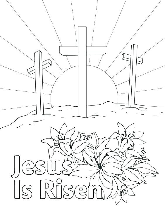 free resurrection coloring pages