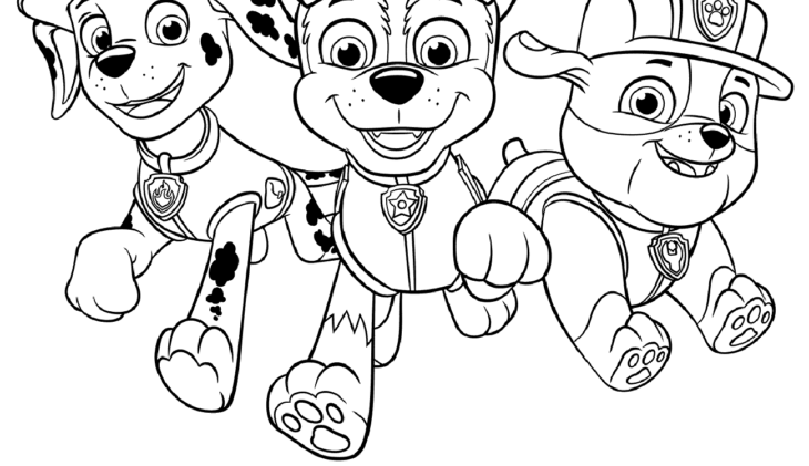 Paw Patrol Rubble Coloring Page Paw Patrol Rubble Coloring Printable Getcolorings Getdrawings Color