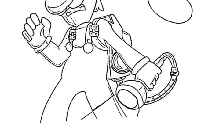 Coloriage Boss De Luigi Mansion 3 Facile Luigi Manison 3 Coloring Pages