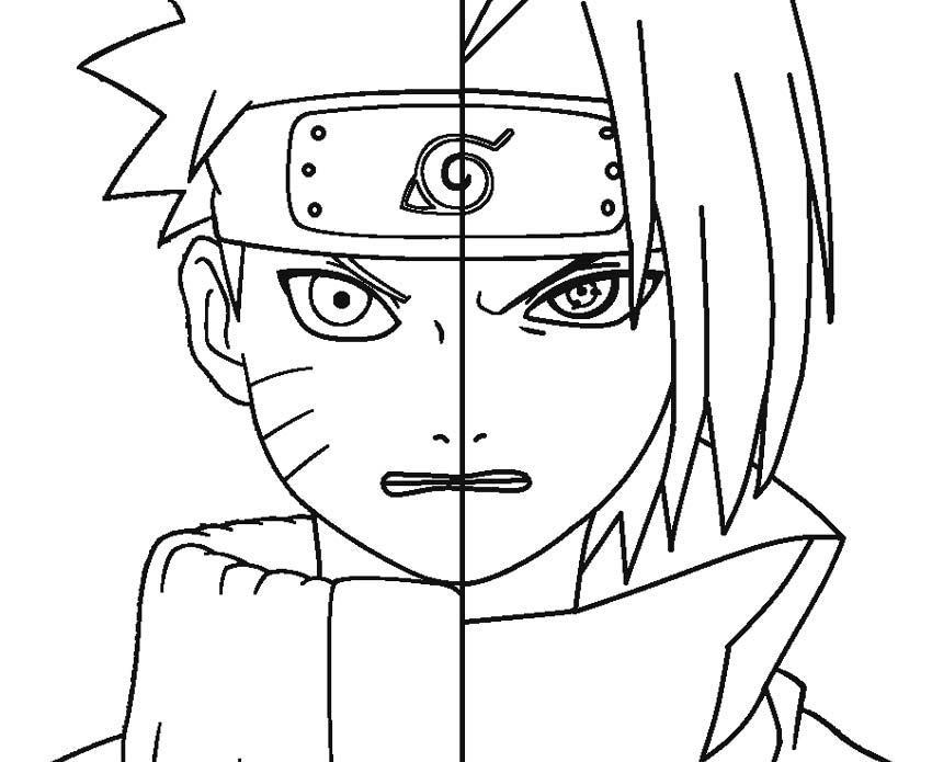 among us naruto coloring pages