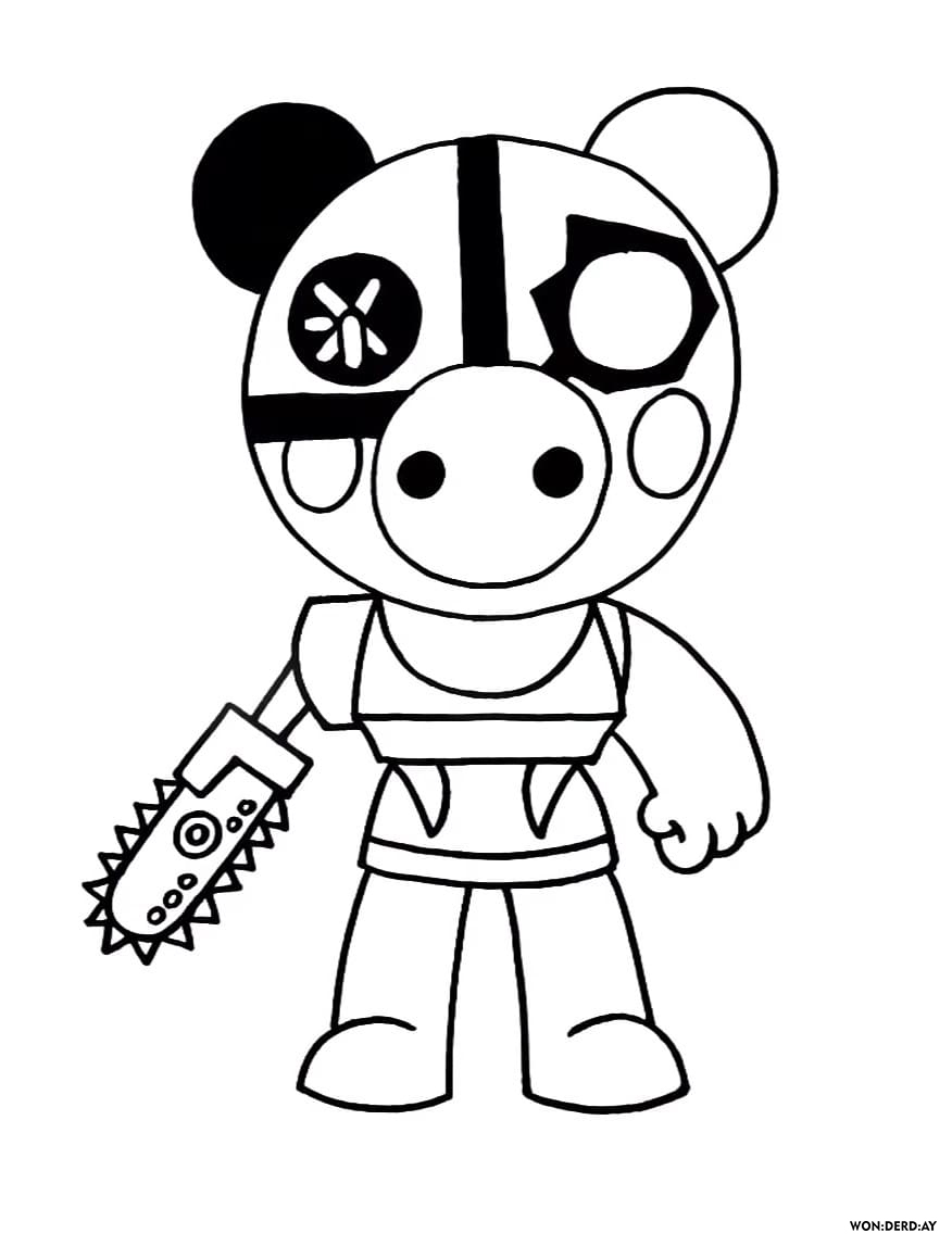 roblox coloring pages piggy