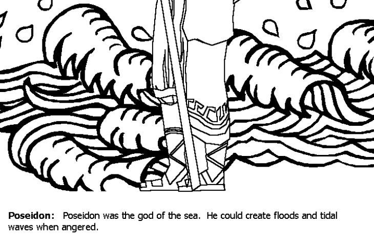 Poseidon Coloring Pages Poseidon Coloring Page