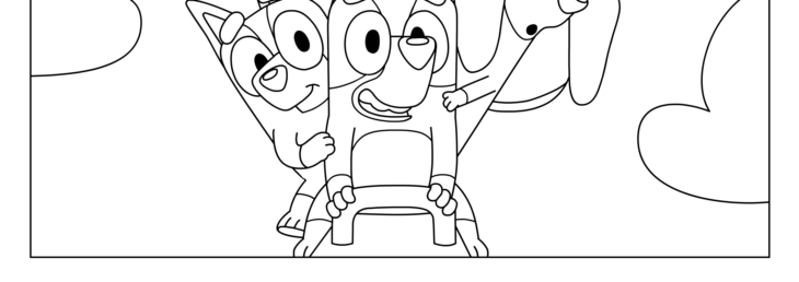 Bluey Coloring Pages Grannies Printable Bluey Images