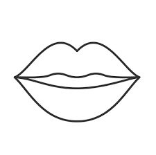 lips coloring page