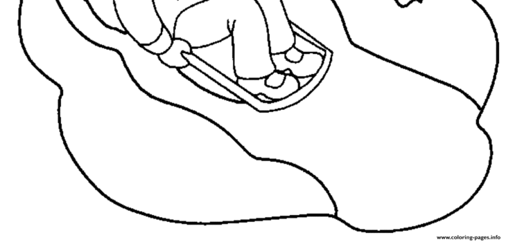 Sledding Coloring Pages Winter Sledding Coloring Pages Download And Print For Free