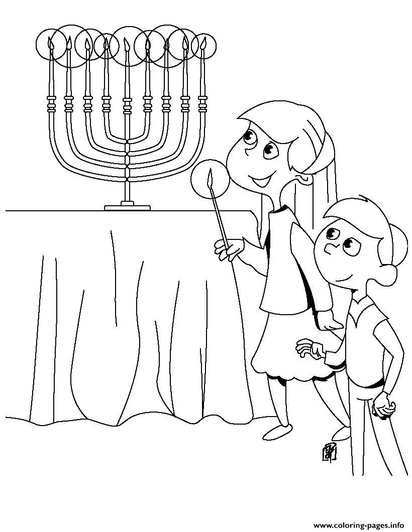 preschool hanukkah coloring pages