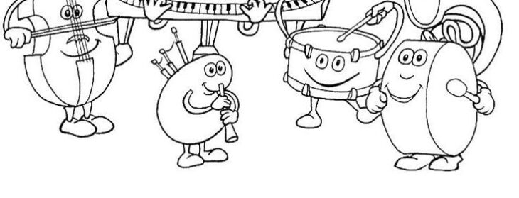 Orchestra Coloring Page Orchestra Coloring Pages