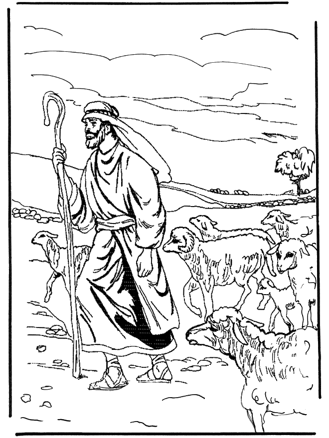 the good shepherd coloring page