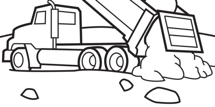 Dump Truck Coloring Pages Truck Coloring Dump Pages Trucks Kidspressmagazine Color Colouring Kids Big Drawing Draw Choose Board Now