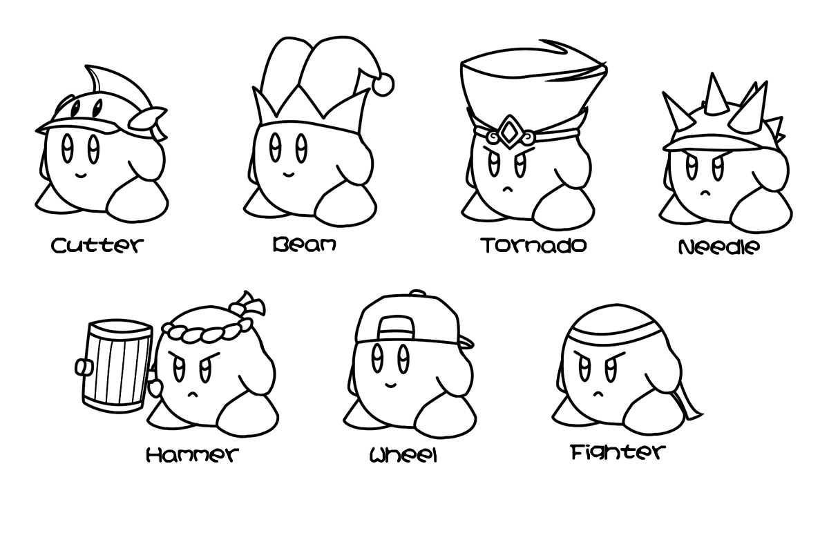 coloring pages kirby