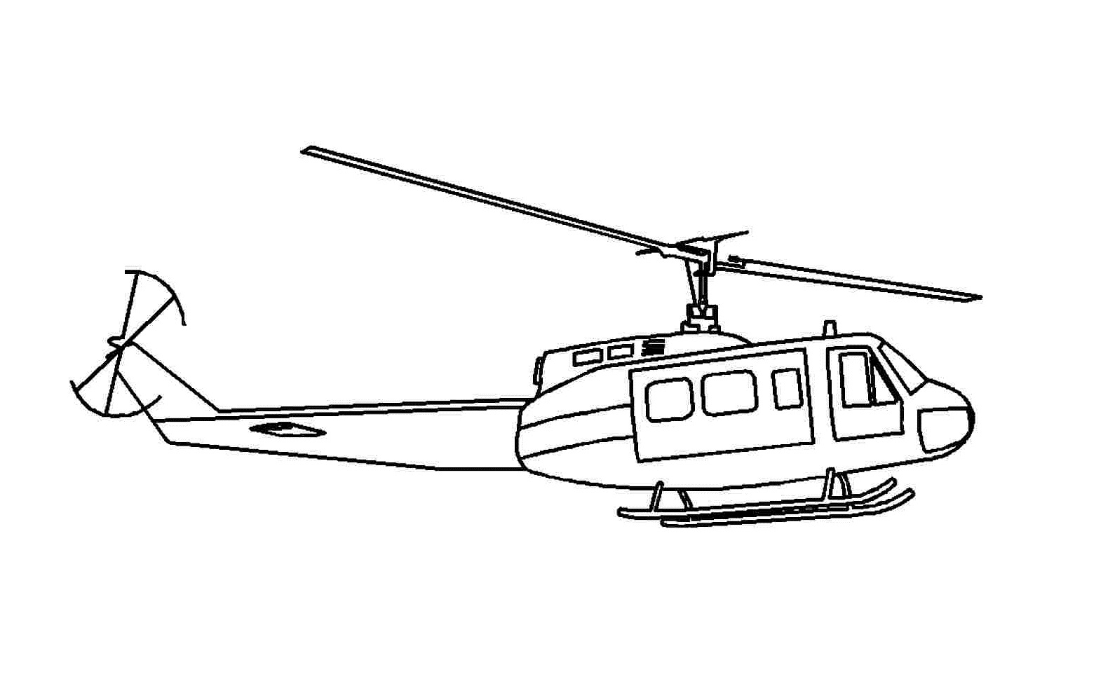 Free Printable Helicopter Coloring Pages For Kids