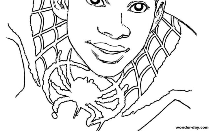 Miles Morales Coloring Pages Printable Miles Morales Coloring Pages Lineart