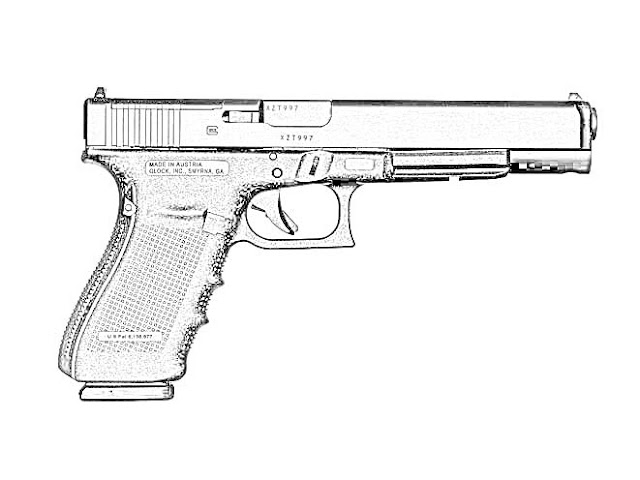 pistol gun coloring pages