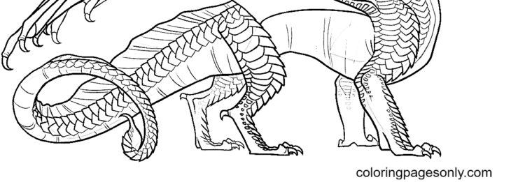 Wings Of Fire Coloring Pages Sandwing Sandwing Clipartkey