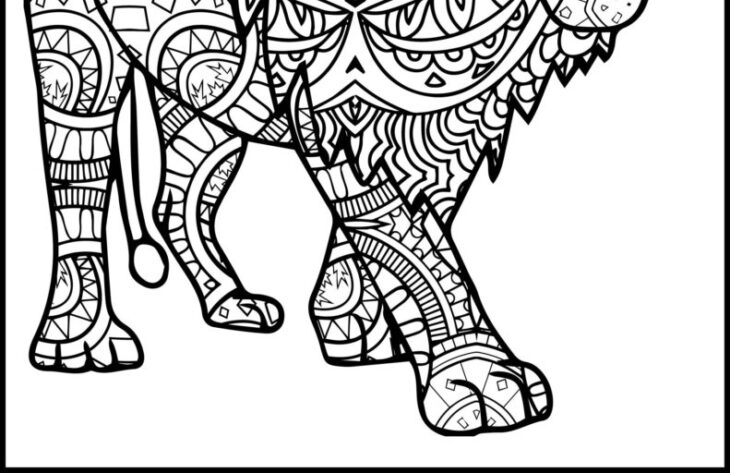 Coloriage Mandala Lion A Imprimer Lion Coloriage Mandala Dessin Colorier Imprimer