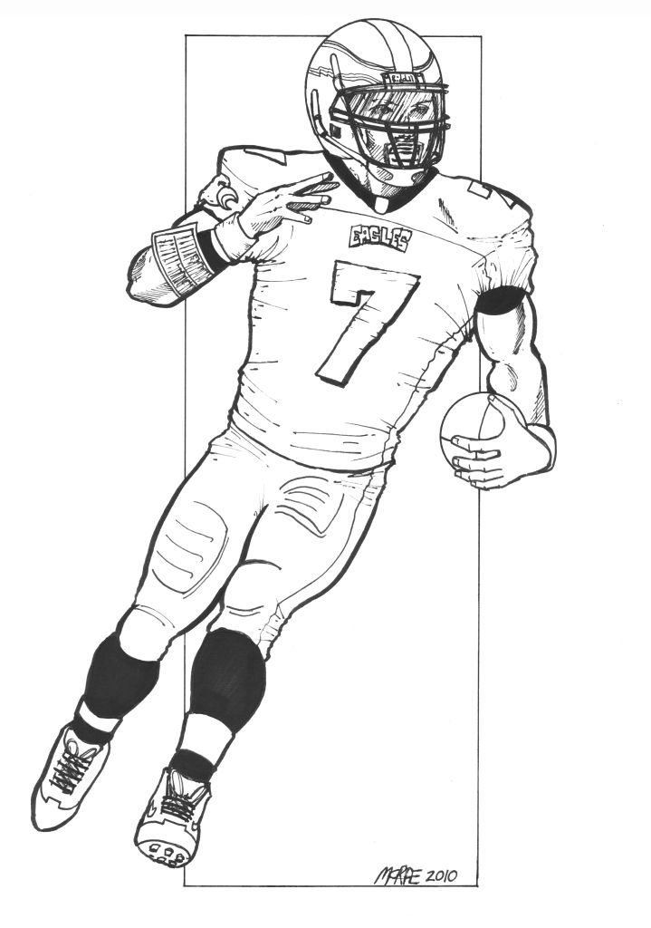 eagles football coloring pages