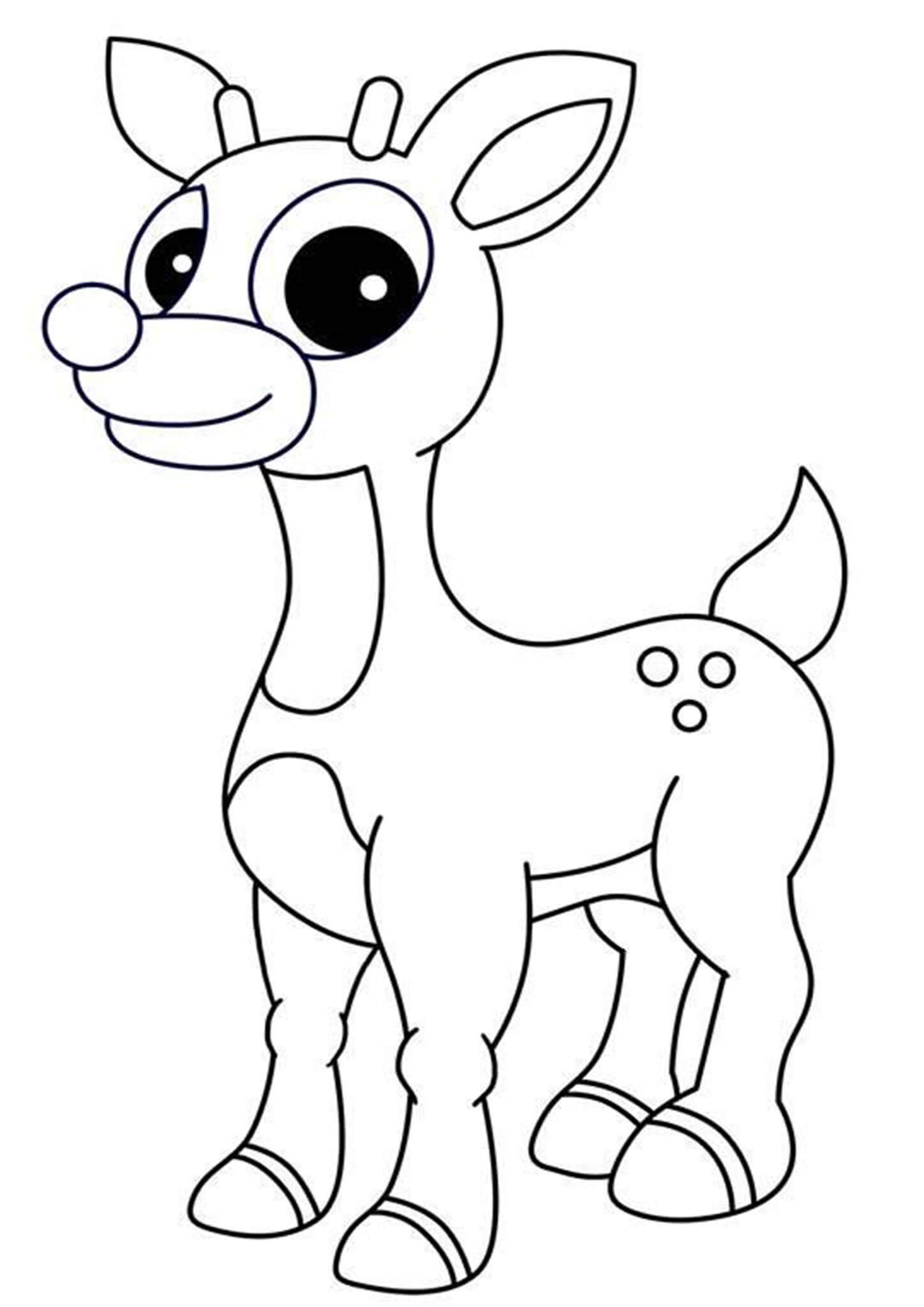 rudolph reindeer coloring pages