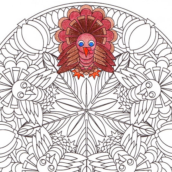 thanksgiving mandala coloring pages