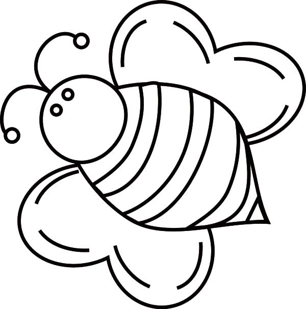 bumble bee coloring page