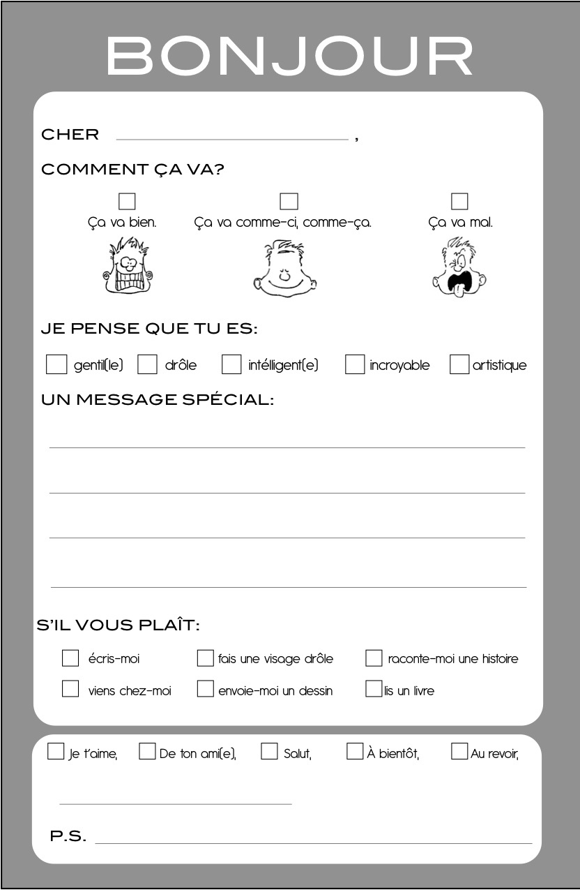 comptine bonjour madame lundi pdf