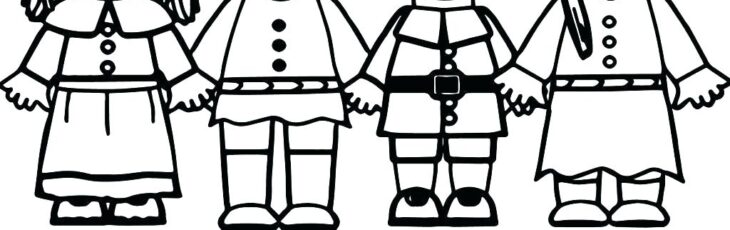 Easy Pilgrim Coloring Pages Printable Pilgrims Coloring Pages For Kids