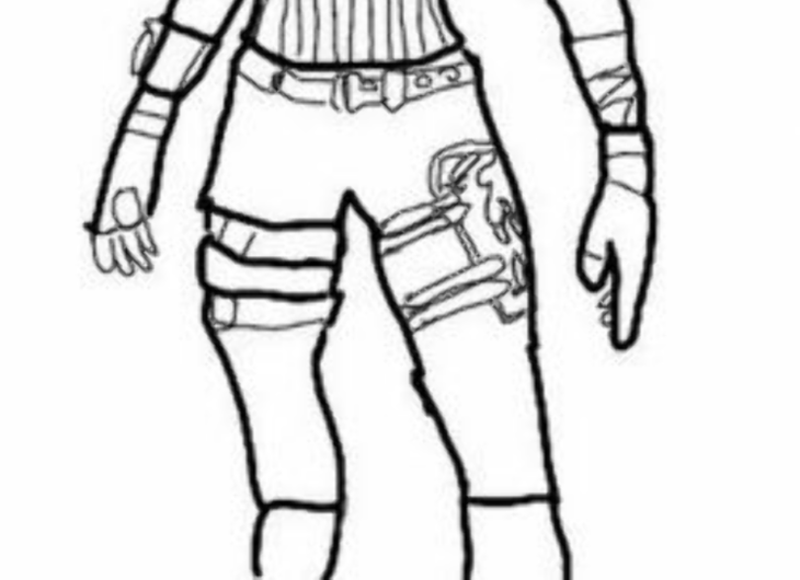 Renegade Raider Coloring Page Renegade Raider Drawing Completed : R/fortnitebr