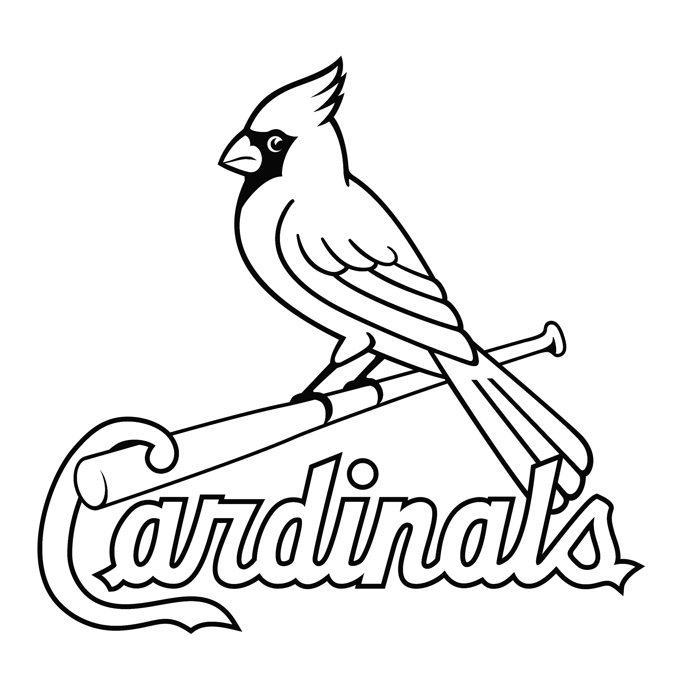 st louis cardinals coloring page