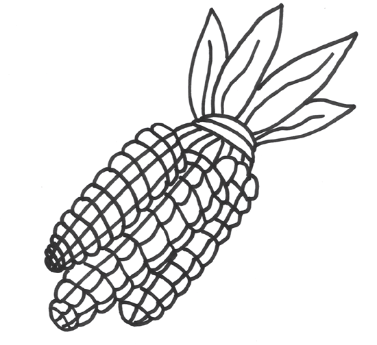 kitty corn coloring pages